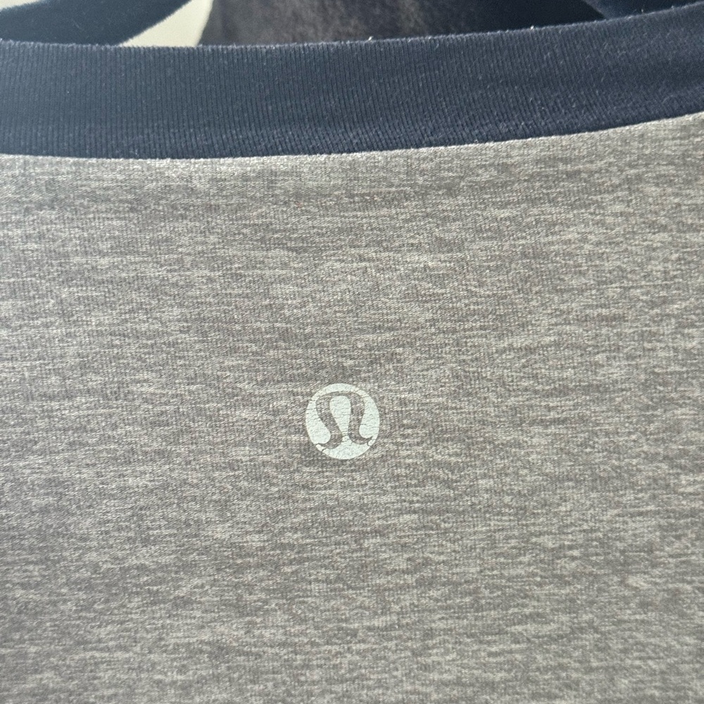 Lululemon Men Sprint Long Sleeve Shirt Heathered Slate Gray Elbow Patches XL $88 - Picture 9 of 9
